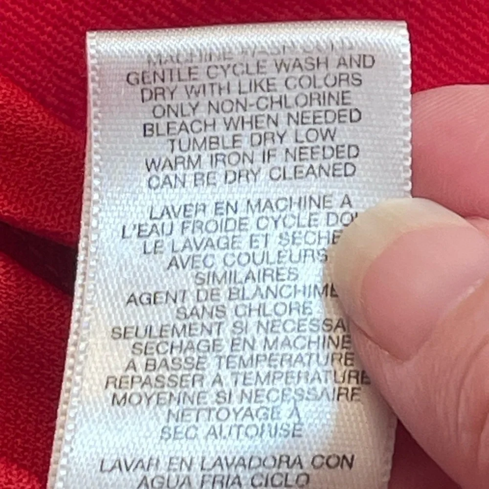 Michael Kors Red Short Sleeve Button Detail Dress - Size Women’s XS - Picture 6 of 8